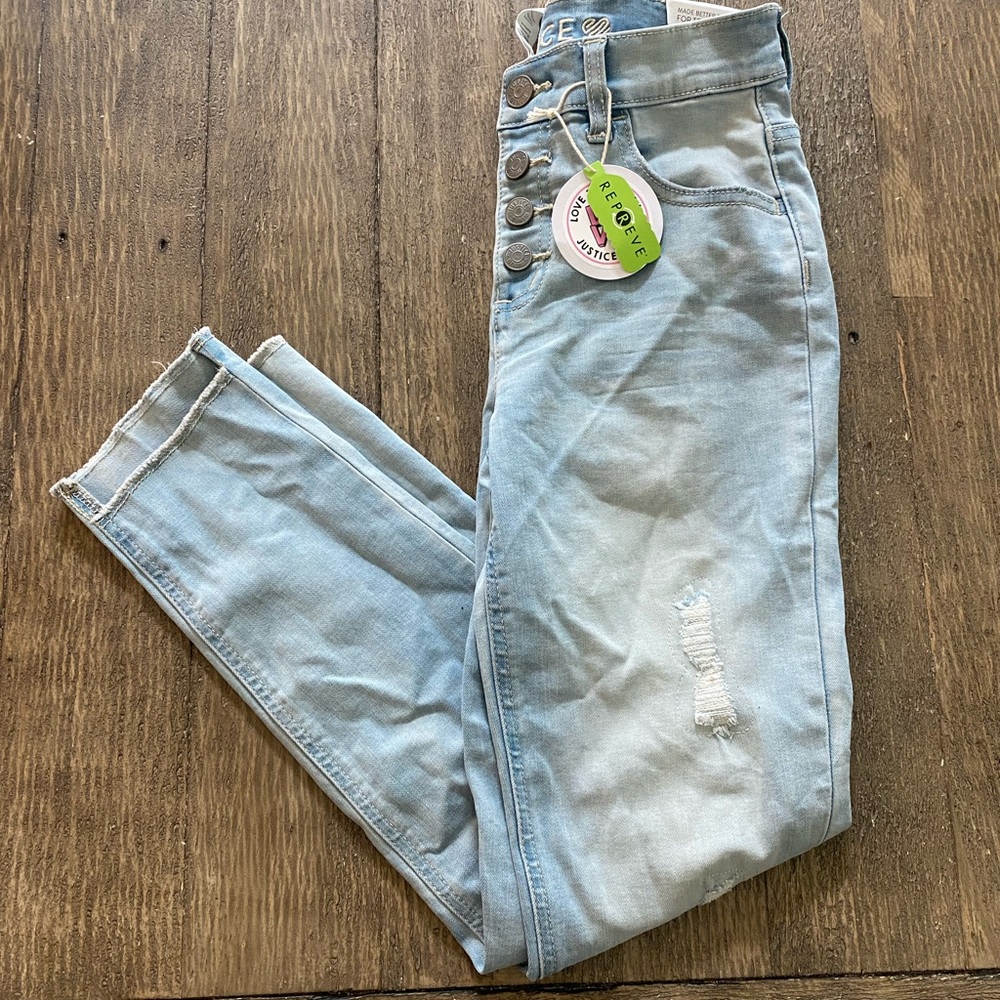 Light Blue Distressed Girl’s Jeans